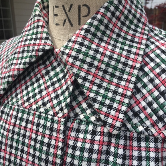 Utex vintage spring plaid  jacket - Picture 6 of 8